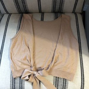 H&M cropped open back top